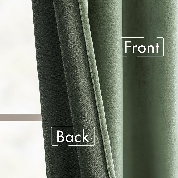 MIULEE Velvet Curtains 72 inches - Image 6