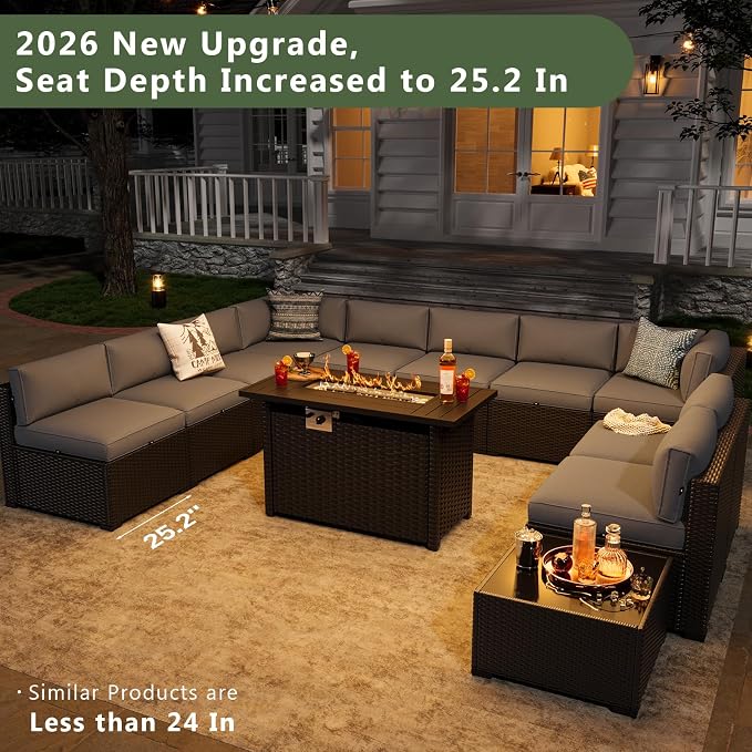Aoxun 15 Piece Patio Furniture Set - Image 2