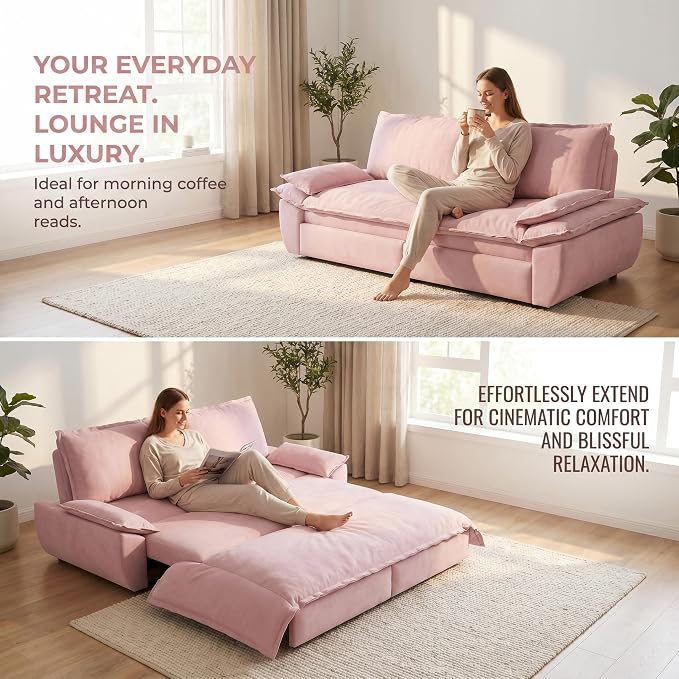 73.2" Sofa Bed Queen, 3-in-1 Pull Out Sofa Bed - Image 9