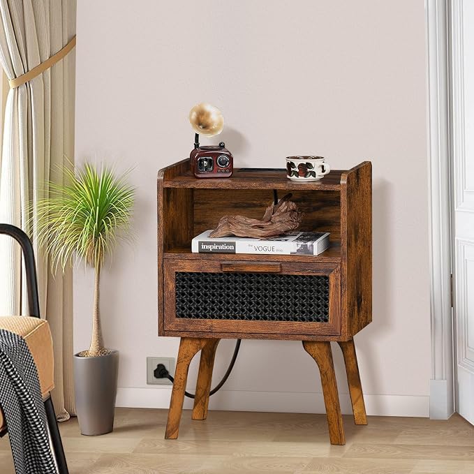 Lerliuo Rattan Nightstands Set of 2 - Image 7