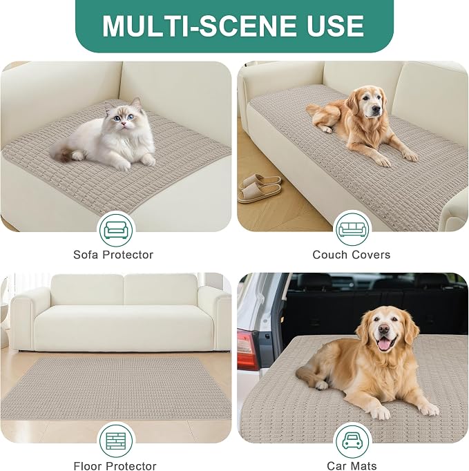 Foxdecor Couch Cover Sofa Covers Washable, Dog Bed Cover Couch Covers - Image 5