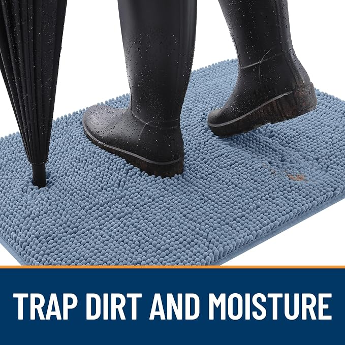OLANLY Dog Door Mat for Muddy Paws 47x17, Absorbs Moisture and Dirt, Absorbent - Image 2