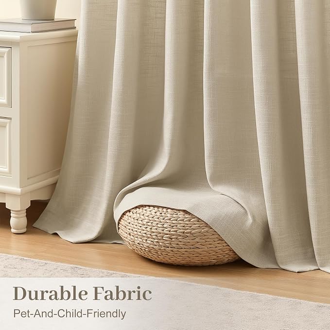 IVAPUPU 70 Inch Extra Width Pinch Pleated Curtains - Image 6