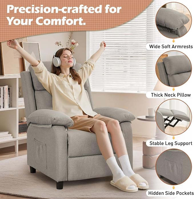 Korser Recliner Chair, Living Room Chairs - Image 5