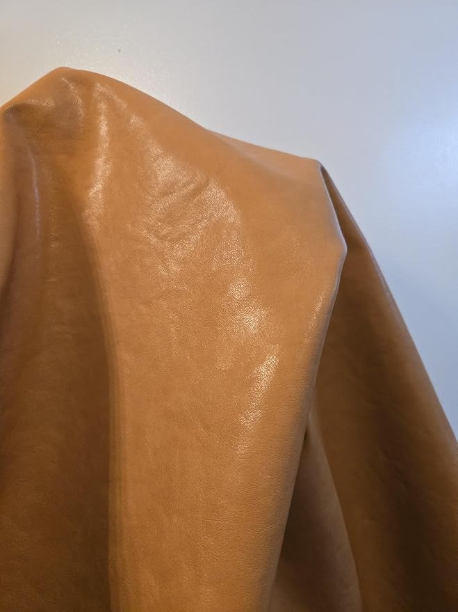 NAT Leathers | Wheat Camel Tan Soft Faux Vegan Leather PU | 2 Yard Cut by Yard by NATLeathers
