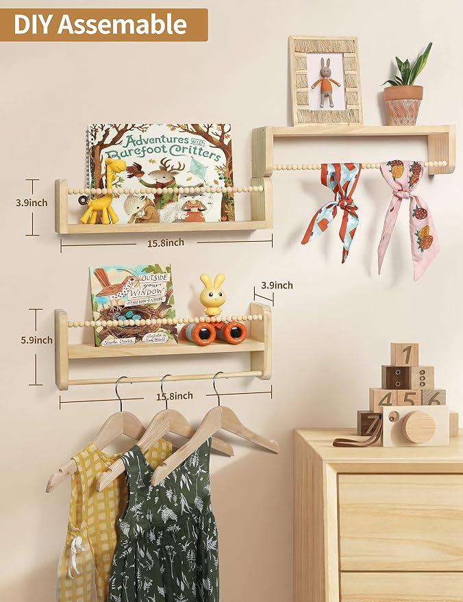 Maxpeuvon Nursery Floating Shelves - Image 3