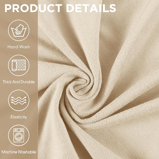 Peryiter 2 Pcs Sofa Covers Couch and Loveseat Covers Set Stretch Sofa Slipcover - Image 5