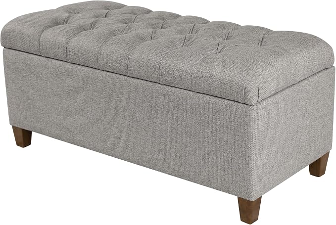 Homepop Home Decor Tufted Ainsley Button Storage Ottoman Bench - Image 8