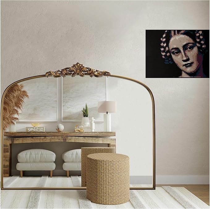 Vintage Gold Ornate Baroque Mirror by Wemily