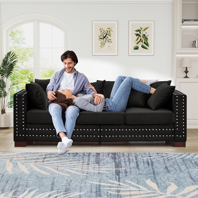 84.5"W Mid Century Modern Couch - Image 3
