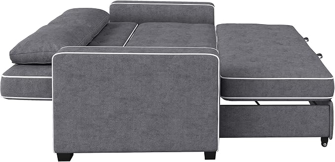 Serta Ainsley 66.5" Convertible Sleeper Loveseat, Full Size, Dreamcoil Comfort - Image 12