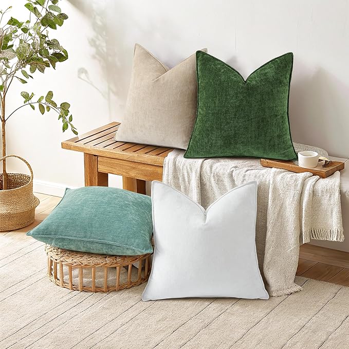 decorUhome Summer Couch Throw Pillow Covers 18x18 Set of 2, Decorative Soft - Image 6