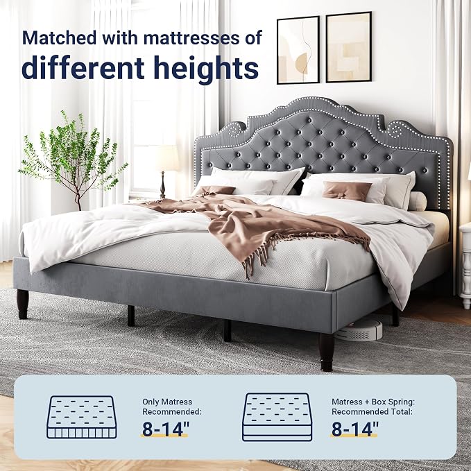 Allewie King Size Bed Frame - Image 7