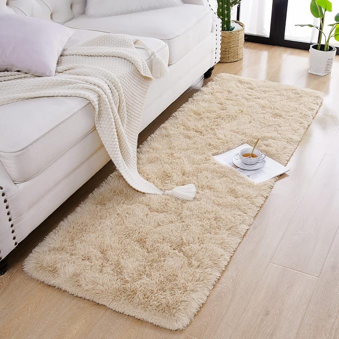 Chicrug Soft Runner Rugs for Bedroom Living Room Plush Fluffy Rug 2x5 Feet - Image 3