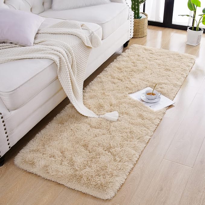 Chicrug Soft Runner Rugs for Bedroom Living Room Plush Fluffy Rug 2x7 Feet - Image 2