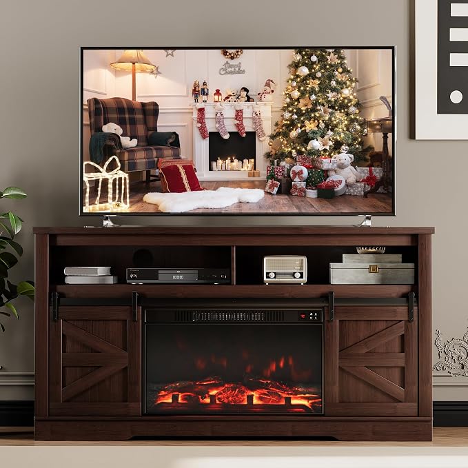 JUMMICO Fireplace TV Stand for 65+ Inch TV - Image 8