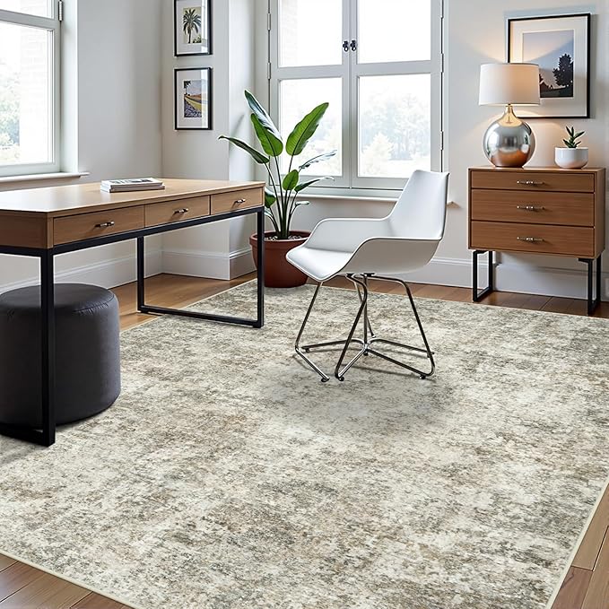 8x10 Area Rugs for Living Room Rug Washable: Abstract Large Rug for Dining Room - Image 3
