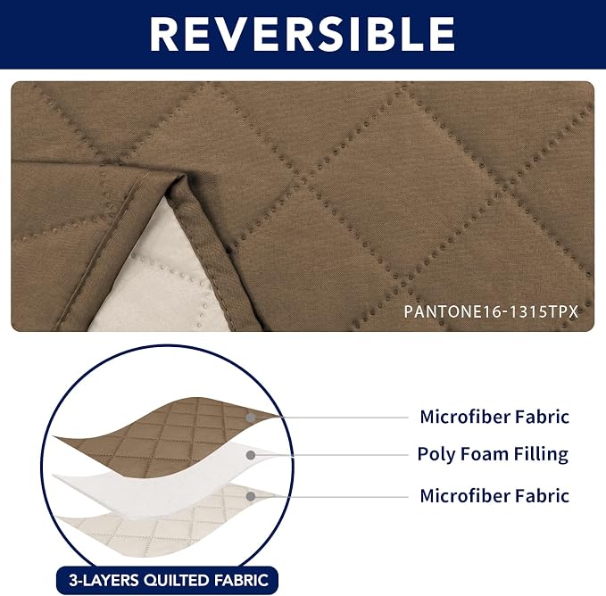 PureFit Water Resistant Reversible Sofa Covers - Image 5
