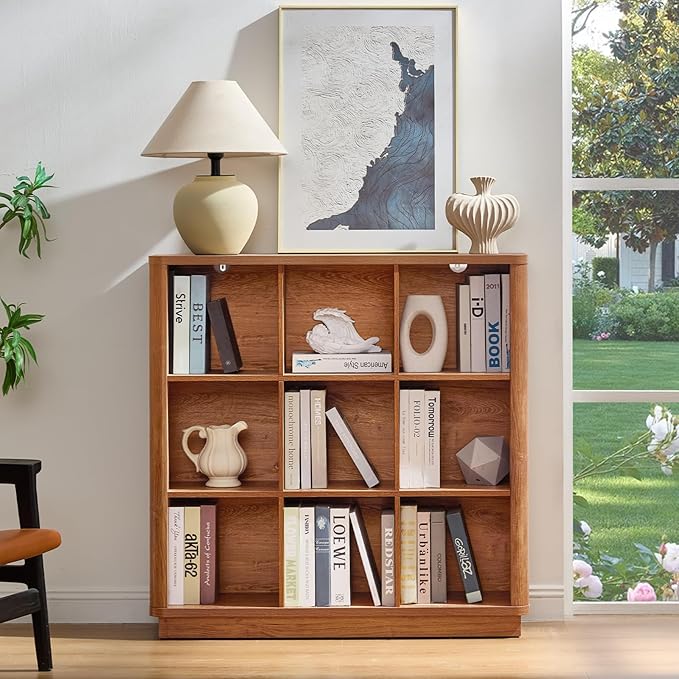 Joaxswe 9 Cube Storage Book Shelf, 40.5" Wide Organizer Bookshelf - Image 5