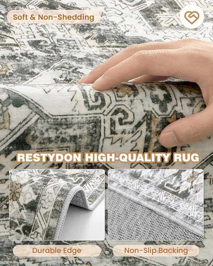 Kitchen Runner Rug Non Slip Washable 2.5x10, Soft Ultra-Thin Entryway Rug - Image 7
