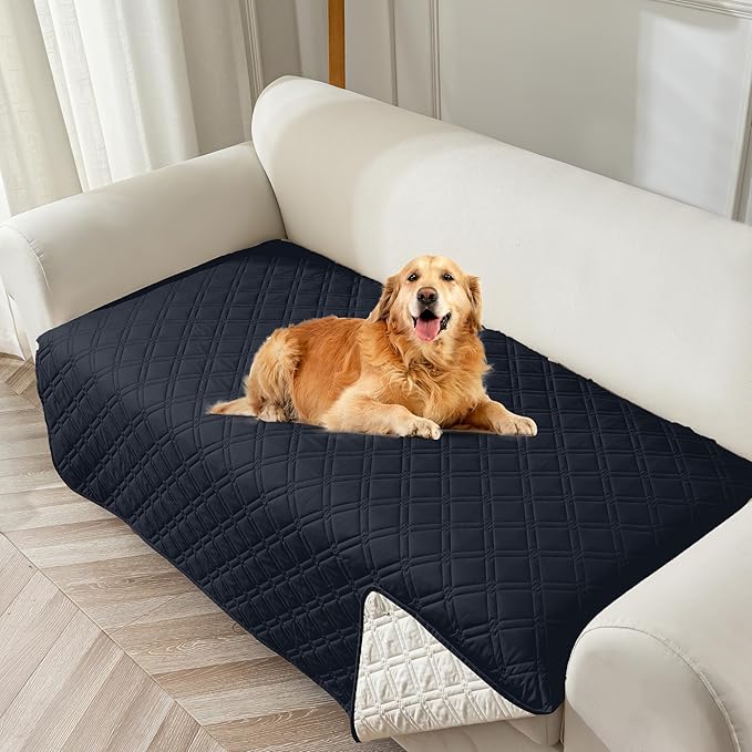 Genina Waterproof Couch Cover, Washable Anti-Slip 78inch Sofa Covers by Genina