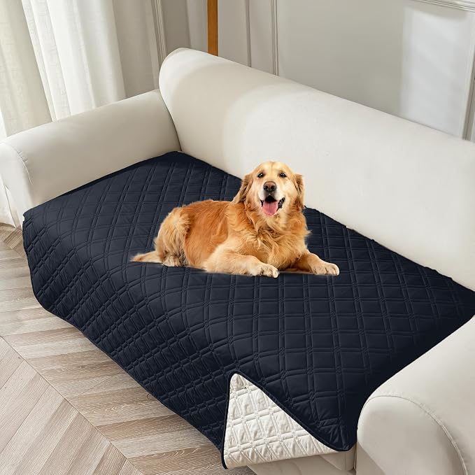 Genina Waterproof Couch Cover, Washable Anti-Slip 51 inch Loveseat Sofa Covers by Genina