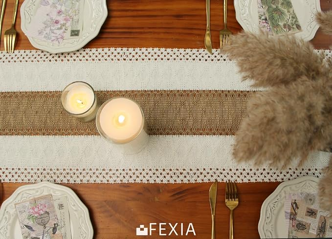 FEXIA Boho Table Runner for Summer Home Coffee Decor - Image 6