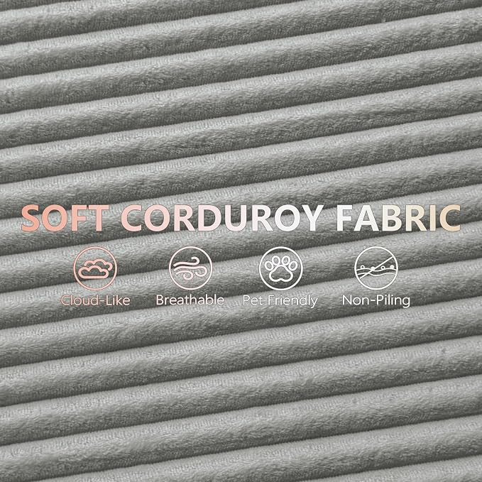 95" Cloud Sectional Couch with L-Shape Chaise, Modular Comfy Sofa Chaise Longue - Image 7