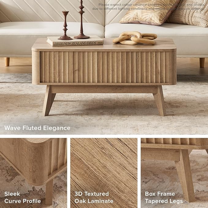 mopio Brooklyn Coffee Table, Lift Top Coffee Tables - Image 3