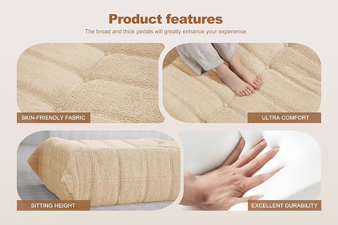 Bean Bag Pouf Ottoman, Foot Stool, Foot Rest - Image 5