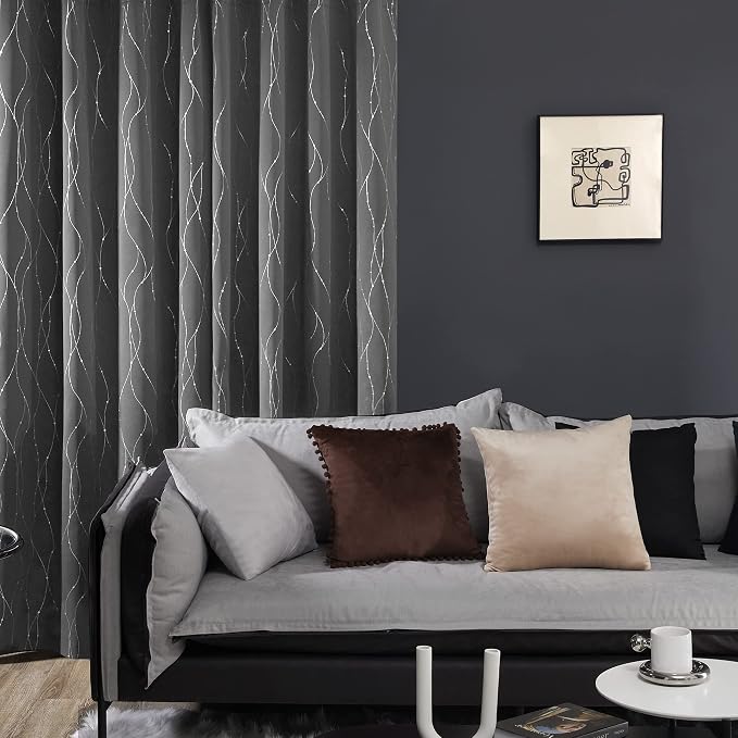 Deconovo Blackout Curtain, Thermal Insulated Soundproof Grommet Drapes - Image 3