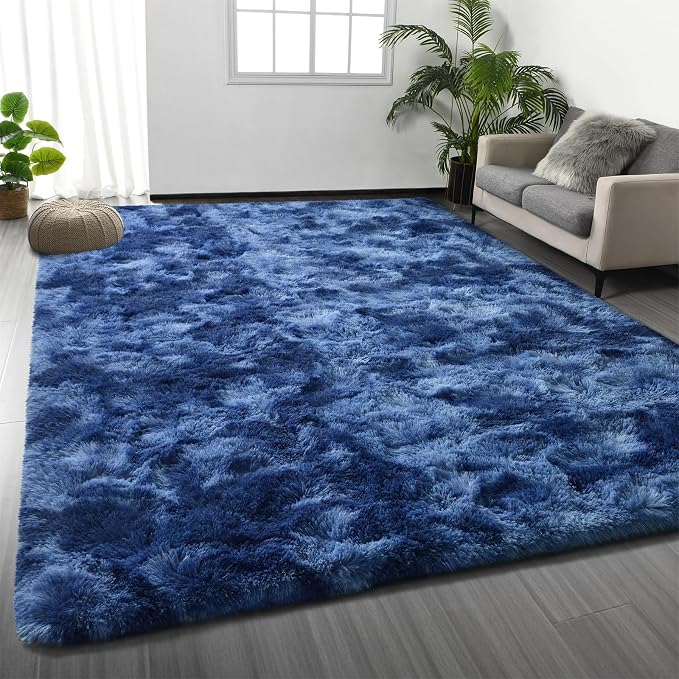Shag Area Rug, 4 X 6 Plush Fuzzy Rugs by Deerhoo
