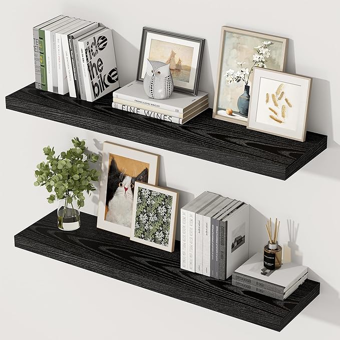 36 Inch Floating Shelves, 12 Inch Deep Floating Shelves by Unknown