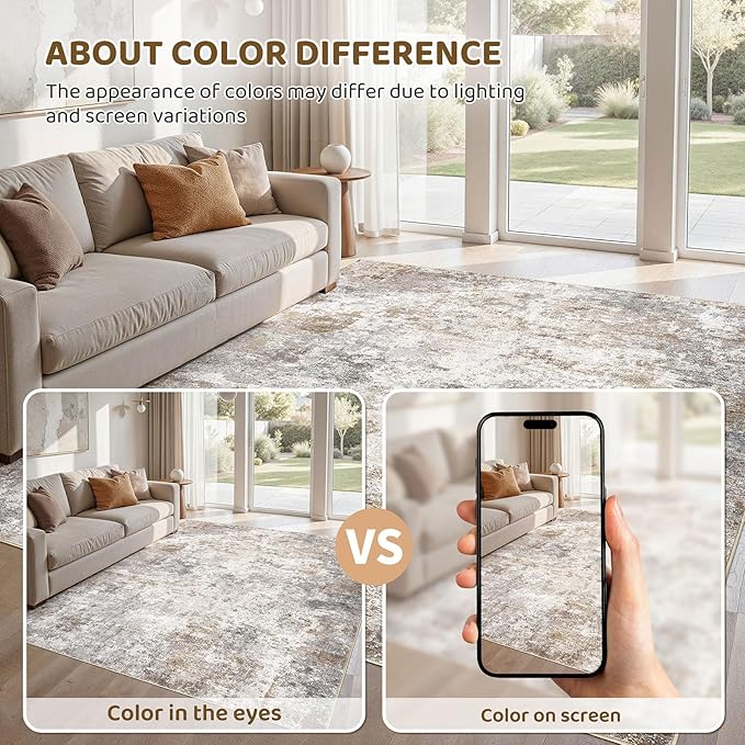 5x7 Area Rug Living Room Rugs - Image 5