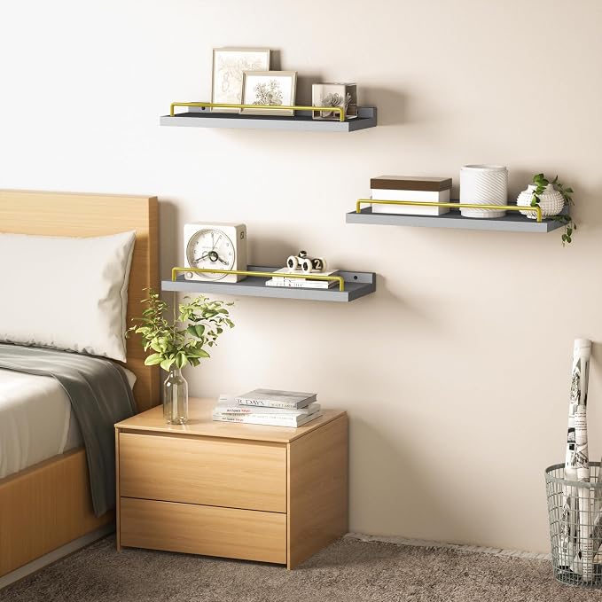 RYOFOBETTO Floating Shelves for Wall Decor, Living Room, Picture Frames - Image 5