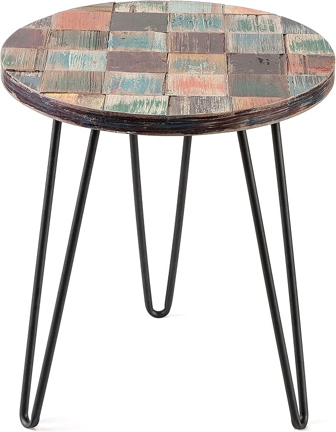 Greenage Reclaimed Wood End Table Bedroom by Organicwooddesignsexudingvitality