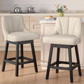 YaFiti Swivel Bar Stools Set of 2, 26 Inch Counter Height Bar Stools by YaFiti