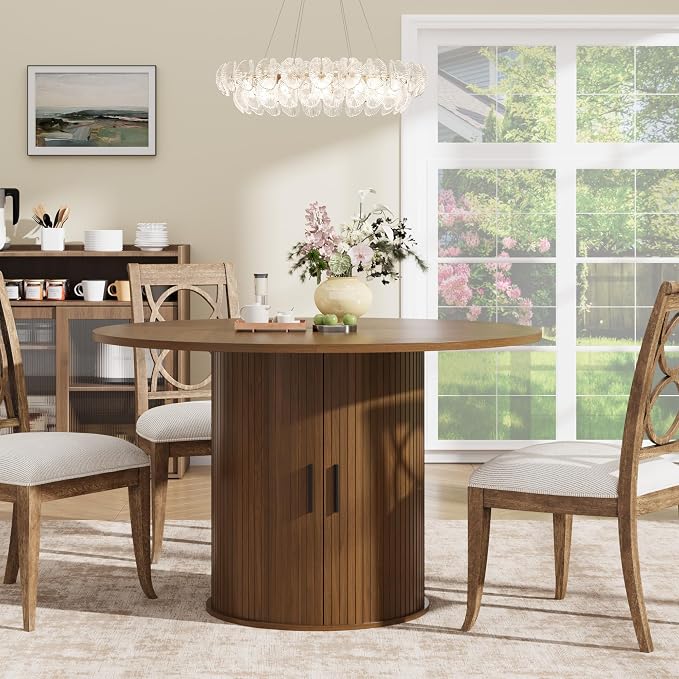 GarveeHome 47'' Round Dining Table - Image 8