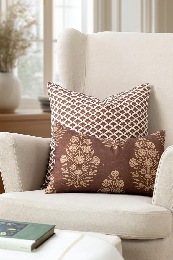 Crumbs Home Modern Farmhouse California Casual Indoor Outdoor Throw Pillow Cover - Image 2