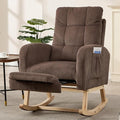 NIOIIKIT Nursery Rocking Chair, Corduroy Upholstered Rocking Chair by NIOIIKITFURNITURE