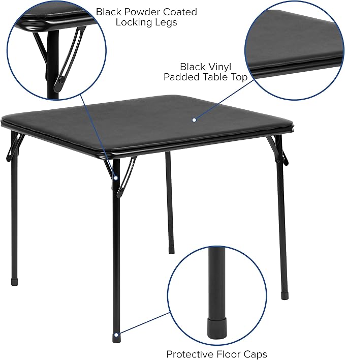 Flash Furniture Mindy Kids 3-Piece Folding Table and Chairs Set - Image 3