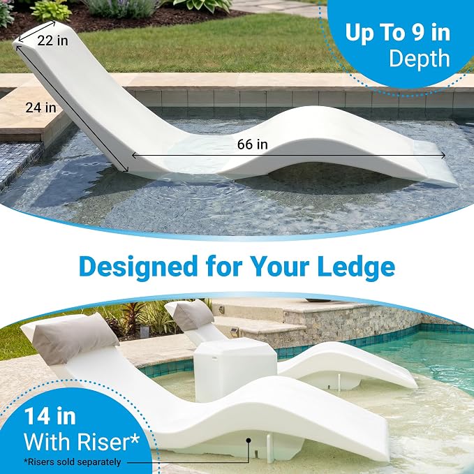 Aqua Outdoors Pool Chaise Lounge Chairs - Image 3