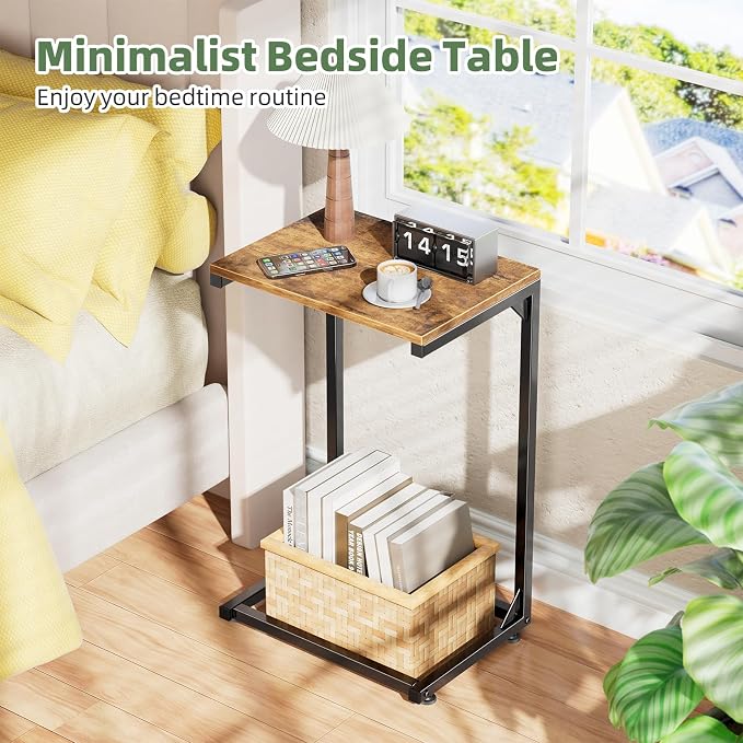 Simple Trending C Shaped End Table, Small Side Table, TV Trays - Image 4