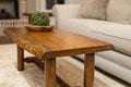 Live Edge Wood Cabin Style Log Pine and Cedar Coffee Table Living Room Decor by RusticSouthernLogwerks