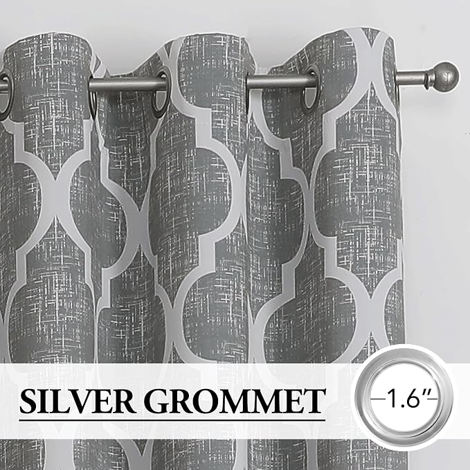 Beauoop 100% Blackout Curtains 84 Inches Long 2 Panels - Image 2