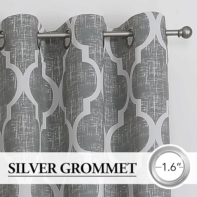 Beauoop 100% Blackout Curtains 63 Inches Long 2 Panels - Image 2