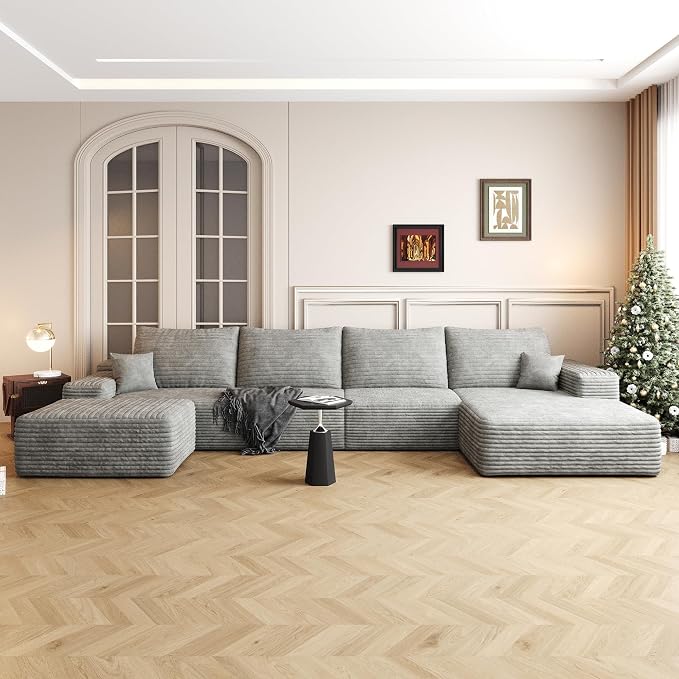 136" Sectional Couches for Living Room Cloud Couch Sofa - Image 8
