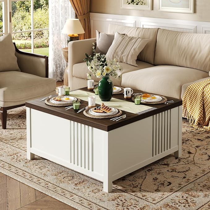 knoworld Farmhouse Lift Top Coffee Table - Image 6