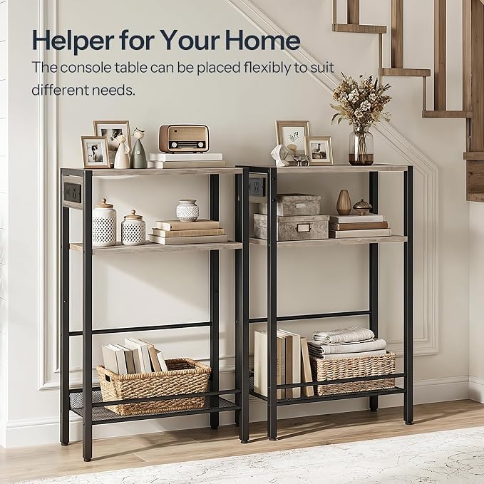 HOOBRO 15.7" Narrow Console Table - Image 5