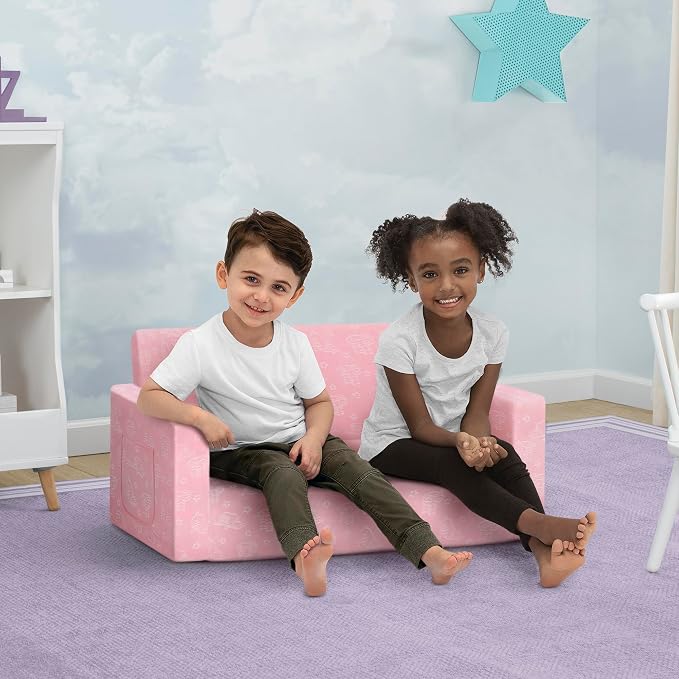 Delta Children - Serta Perfect Sleeper Kids 2-Seater Sofa, Convertible 2-in-1 - Image 2